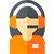 icône support client