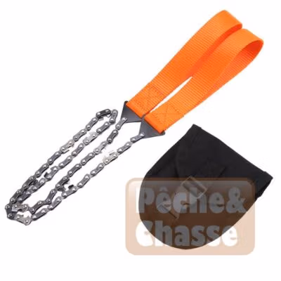 🌲 SurvivalChain Pro: Manual Chain Wood Saw for Wilderness Survival!