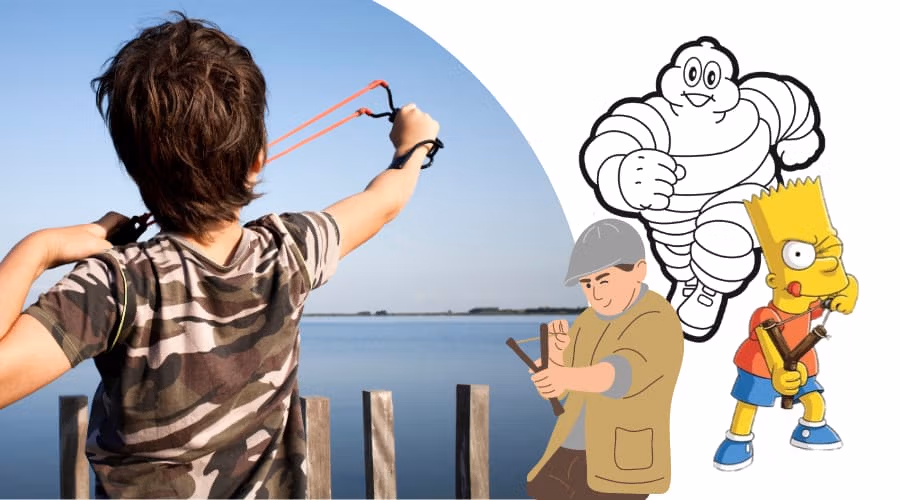 Blog image showing The Amazing Journey of the Slingshot: From the Playground to Pop Culture.
