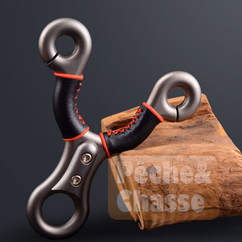 Slingshot “Noble Steel” / Traditional Slingshot made of Stainless Steel with Stitched Leather 🎯 Slingshot "Noble Steel" / Traditional Slingshot made of Stainless Steel with Stitched Leather 🎯