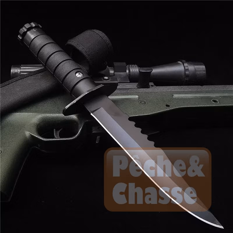 Predator Sharpedge: Couteau de chasse tactique en acier inoxydable haut de gamme de 21,5 cm (8,26')