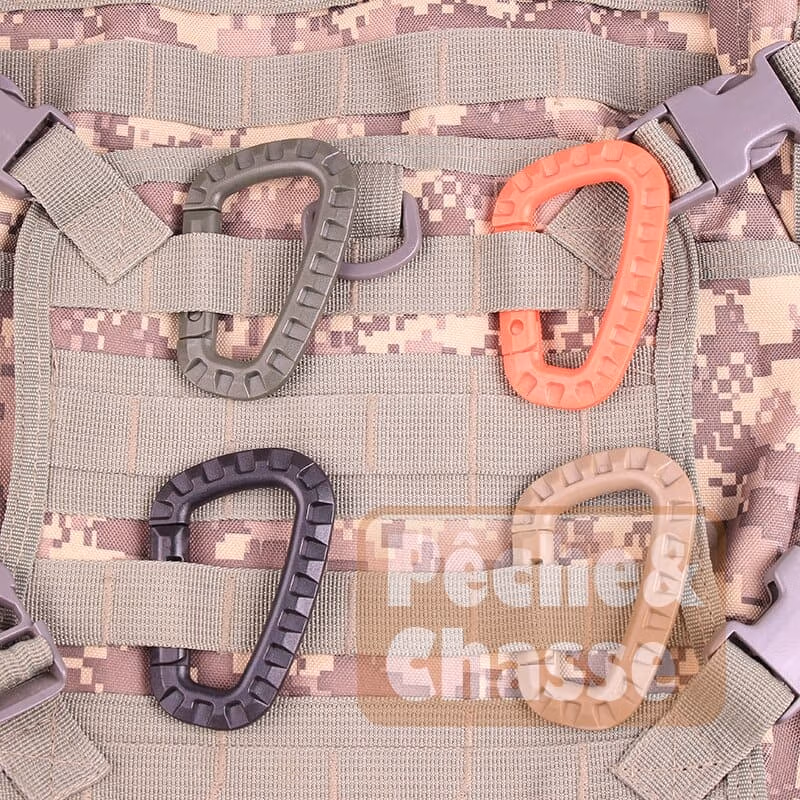 đ§ââïžUltraLight TacHook: 5 Pcs Mousqueton porte-clĂ©s tactique en polymĂšre dur ultra-lĂ©ger - Un bijou de collection pour toutes vos actions d'alpinisme!đŒ