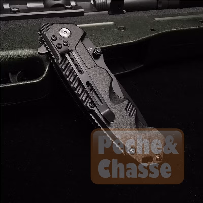 đȘ L'Intrepid Edge: Couteau de Poche Pliant Tactique Haut de Gamme - Meilleur choix pour l'Aventure et la Survie