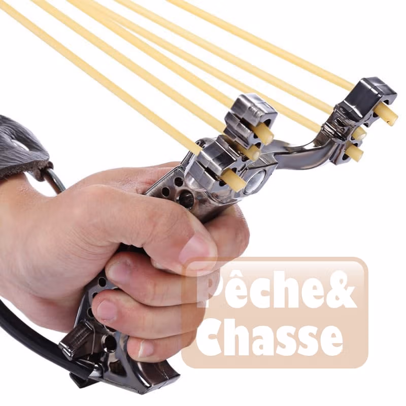 🎯 ProSlingshot X1 : Lance-pierre / Fronde de précision avec boussole intégrée et repose-poignée!