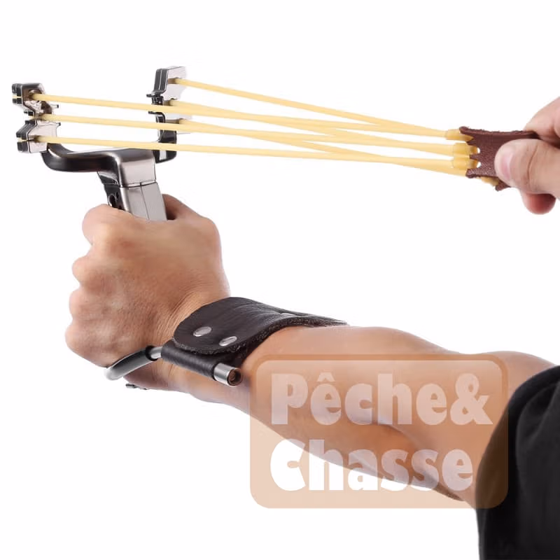 🎯 ProSlingshot X1 : Lance-pierre / Fronde de précision avec boussole intégrée et repose-poignée!