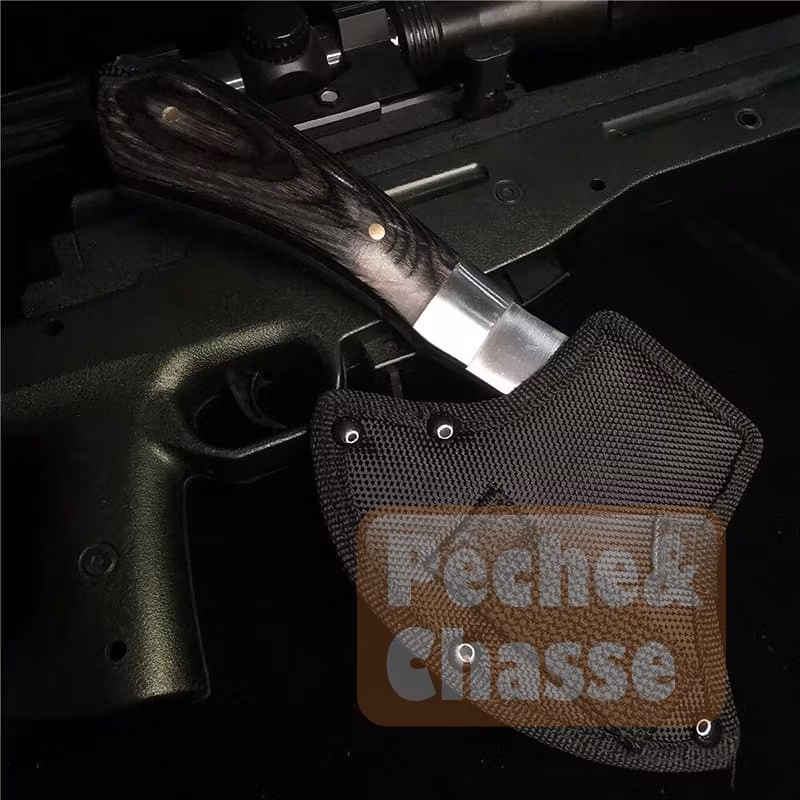 🔪 AventuraX: Hachette à Manche Court de 22cm en Acier Inoxydable 58HRC - Outil Bois Haute Qualité Compact et Efficace 🌲