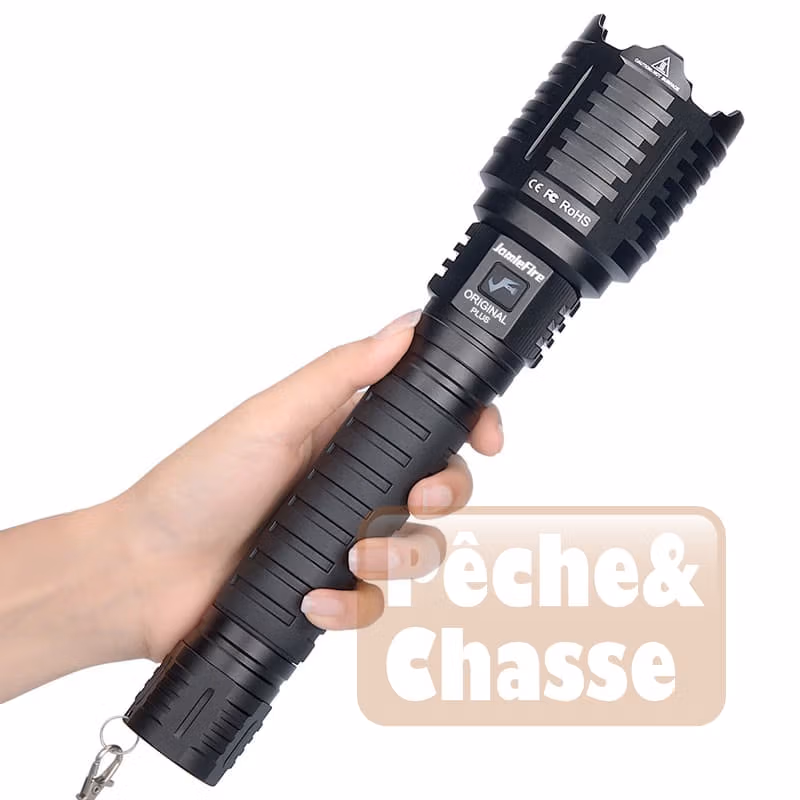 🔦 ProBeam X16 : Votre Lampe Tactique Ultra-Puissante pour des Expériences de Chasse et de Pêche Inégalées !