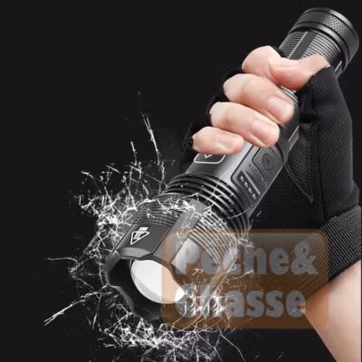 đŠ Phare-X Pro : Lampe torche LED ultra-puissante, compacte et zoomable pour tactique et outdoor