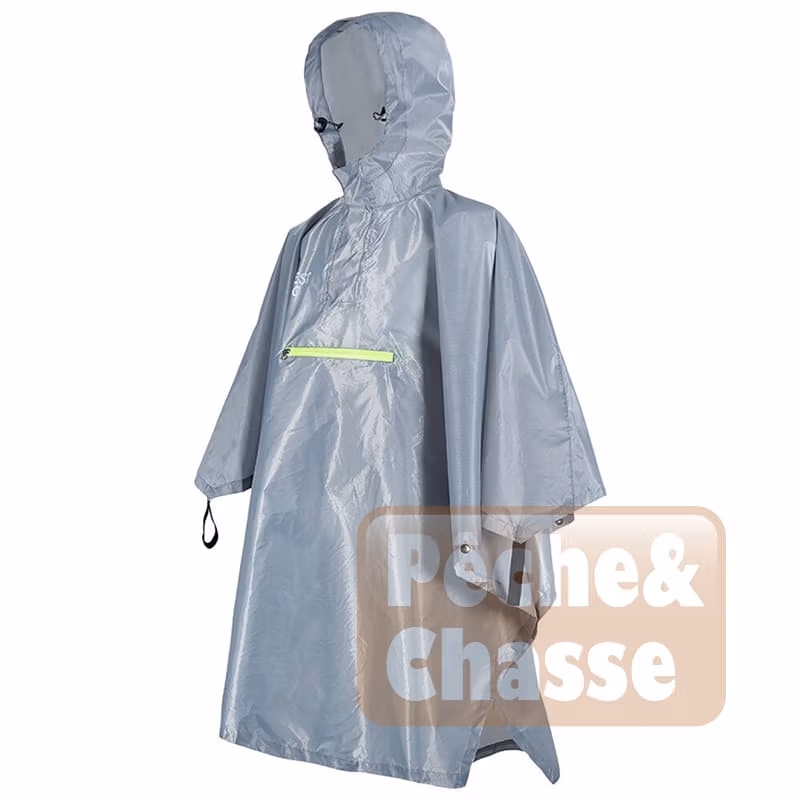 ☔ Explorer Pro Poncho 3 en 1 : Imper, Tapis & Tente – Poncho de Pluie Ultime pour Vélo et Activités de Plein Air 💪