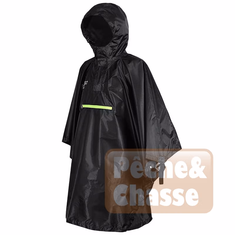 ☔ Explorer Pro Poncho 3 en 1 : Imper, Tapis & Tente – Poncho de Pluie Ultime pour Vélo et Activités de Plein Air 💪