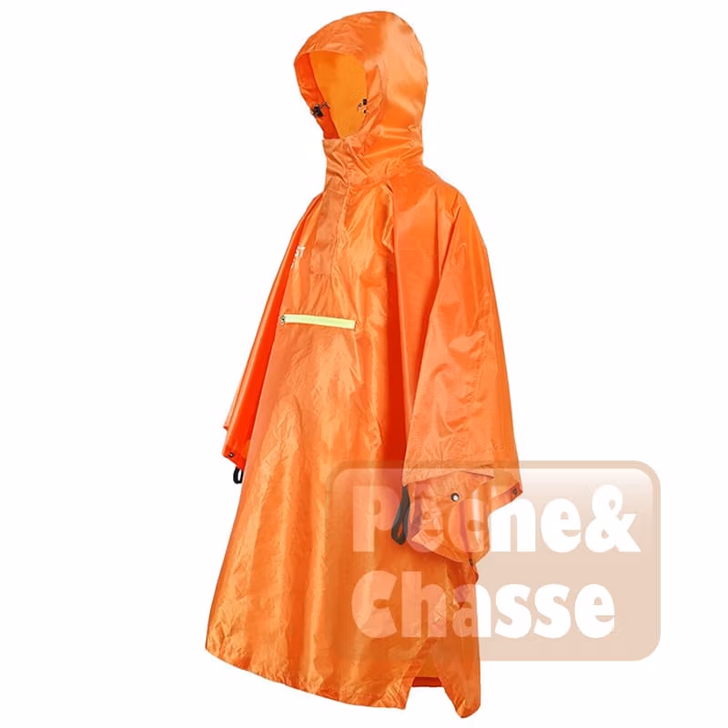 ☔ Explorer Pro Poncho 3 en 1 : Imper, Tapis & Tente – Poncho de Pluie Ultime pour Vélo et Activités de Plein Air 💪