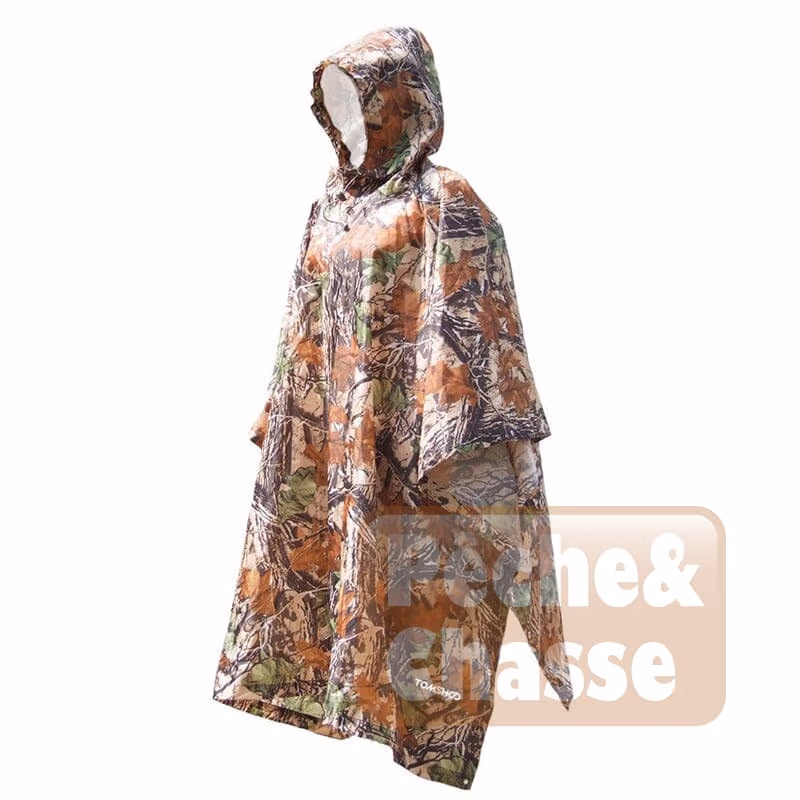 ☔ Explorer Pro Poncho 3 en 1 : Imper, Tapis & Tente – Poncho de Pluie Ultime pour Vélo et Activités de Plein Air 💪